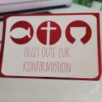 Glückwunschkarte zur Konfirmation